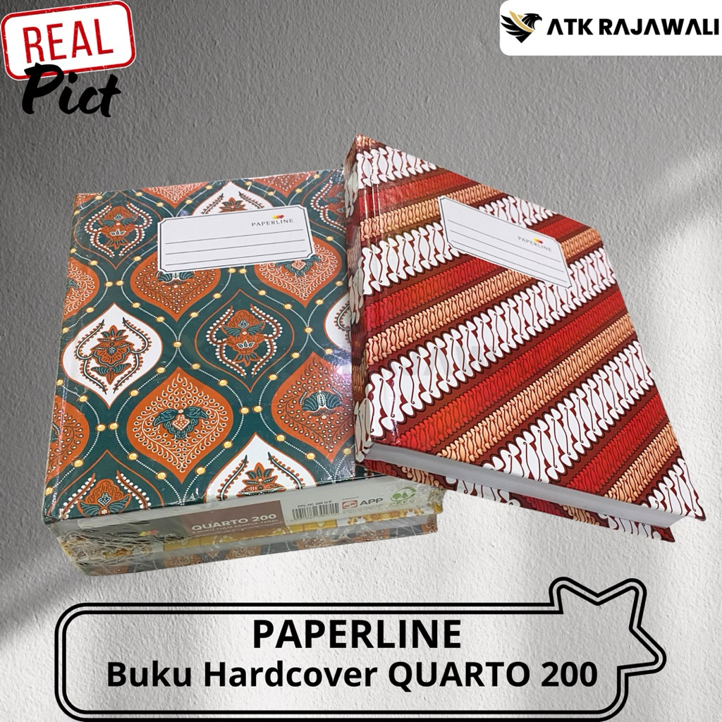

Buku Hard Cover Paperline Quarto 200 Lembar(Pcs)