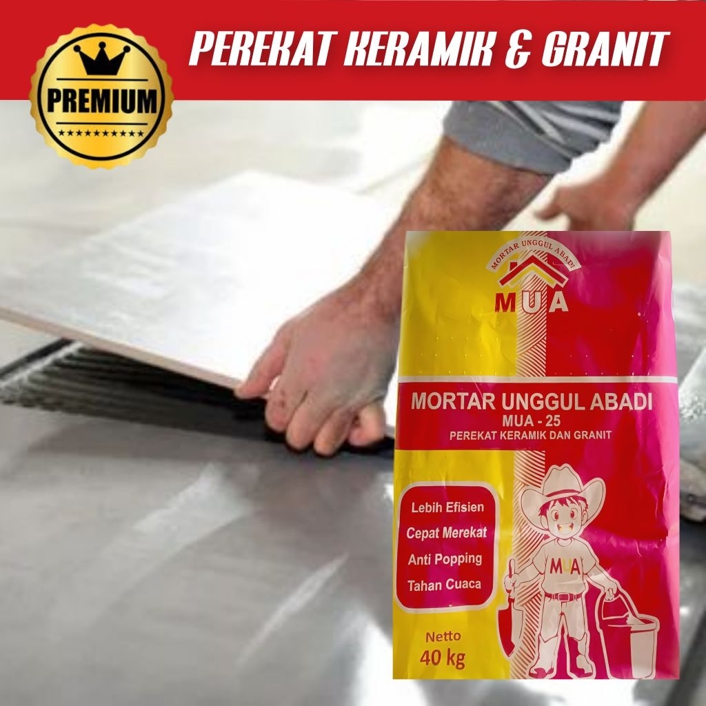 Semen mortar perekat keramik dan granit 40 kg / dinding dan lantai / pengiriman khusus Banten