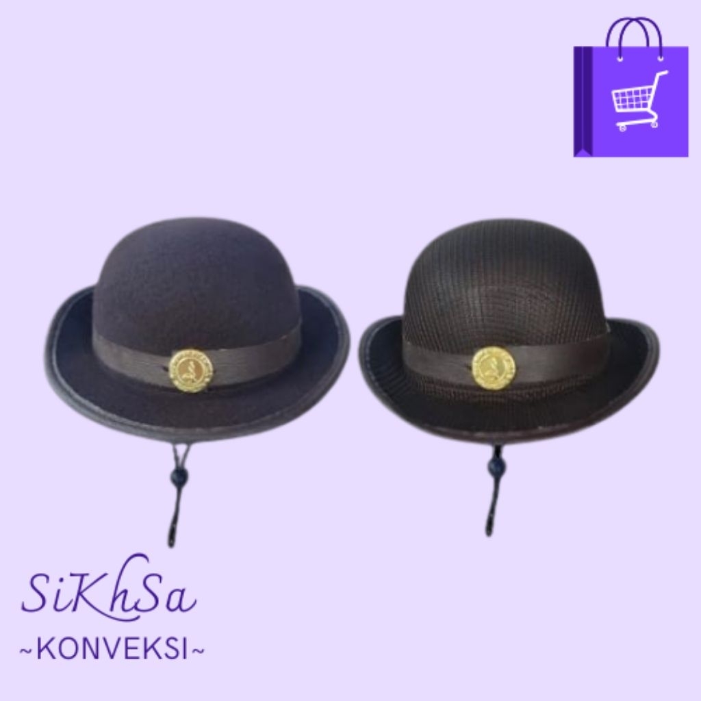 TOPI BONI PRAMUKA LAKEN BELUDRU RAJUT JARING