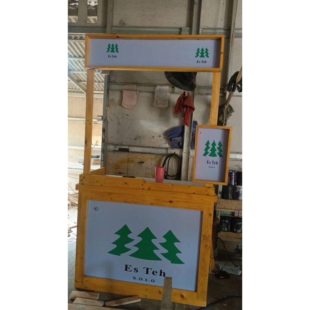 BARANG READY gerobak lipat Es teh Solo 100cm