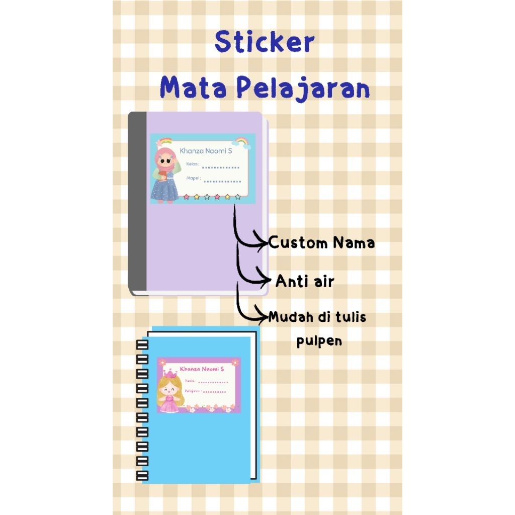 

Sticker Label Nama Mata Pelajaran