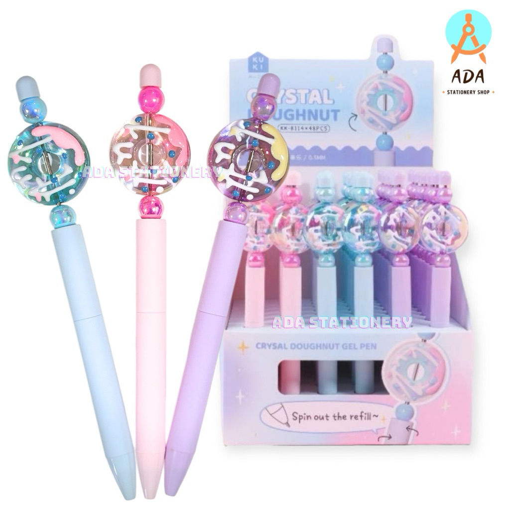 

PENA CRYSTAL DOUGHNUT KUKI /KK-8114/gel pen kuki/pen premium kuki