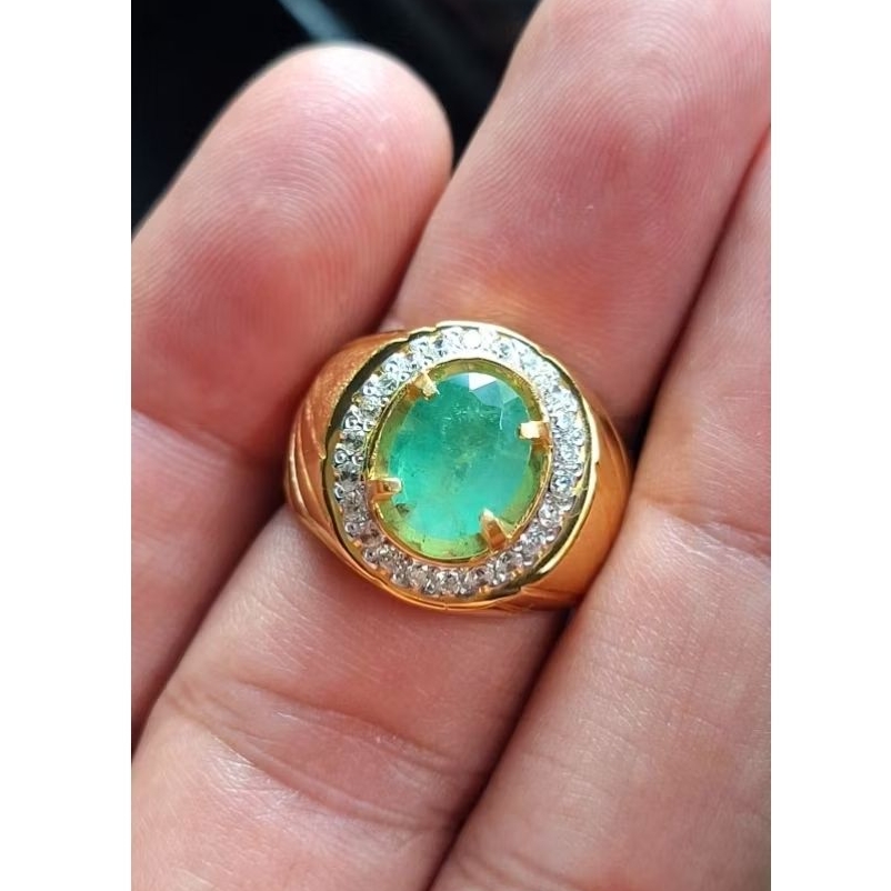 Natural emerald beryl / Zamrud memo GRI lab