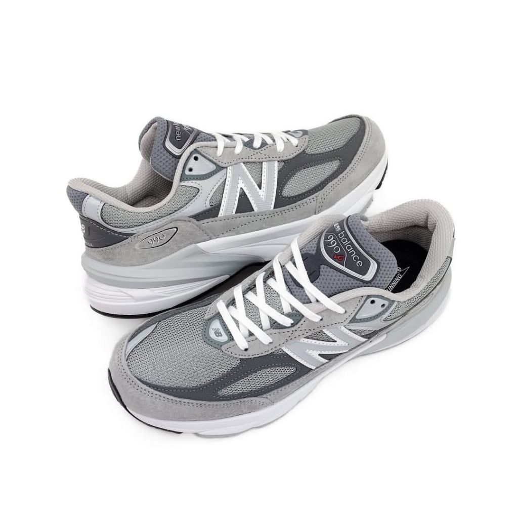 Sepatu NB 990 sneakers casual pria wanita joging lari olahraga