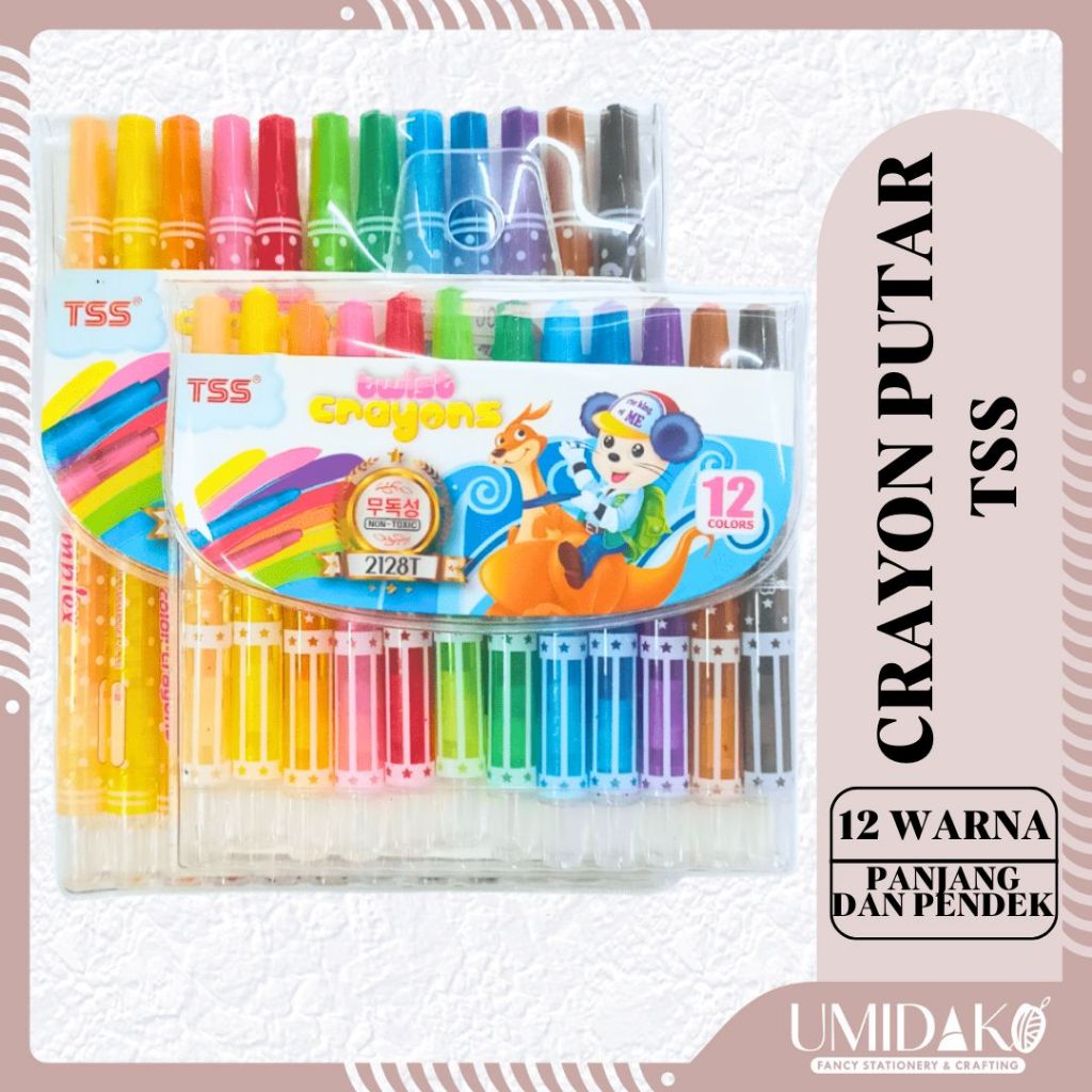 

[UMIDAKO] CRAYON PUTAR 12 WARNA TSS