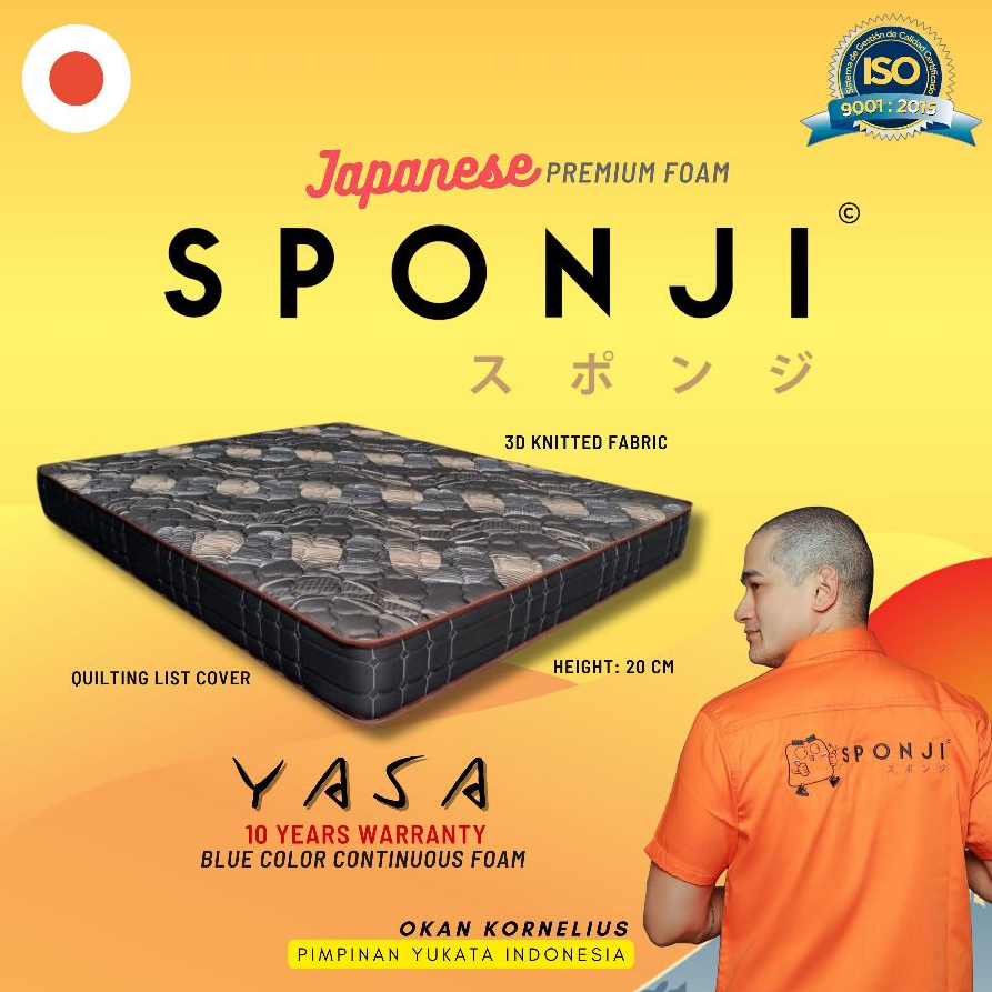 [SALE] Kasur Busa SPONJI YASA - Tinggi 20cm | Kasur Lantai 120x200 160x200