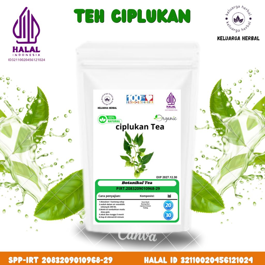 

Keluarga Botanikal Teh Ciplukan isi 30 teabag/kantong celup siap seduh