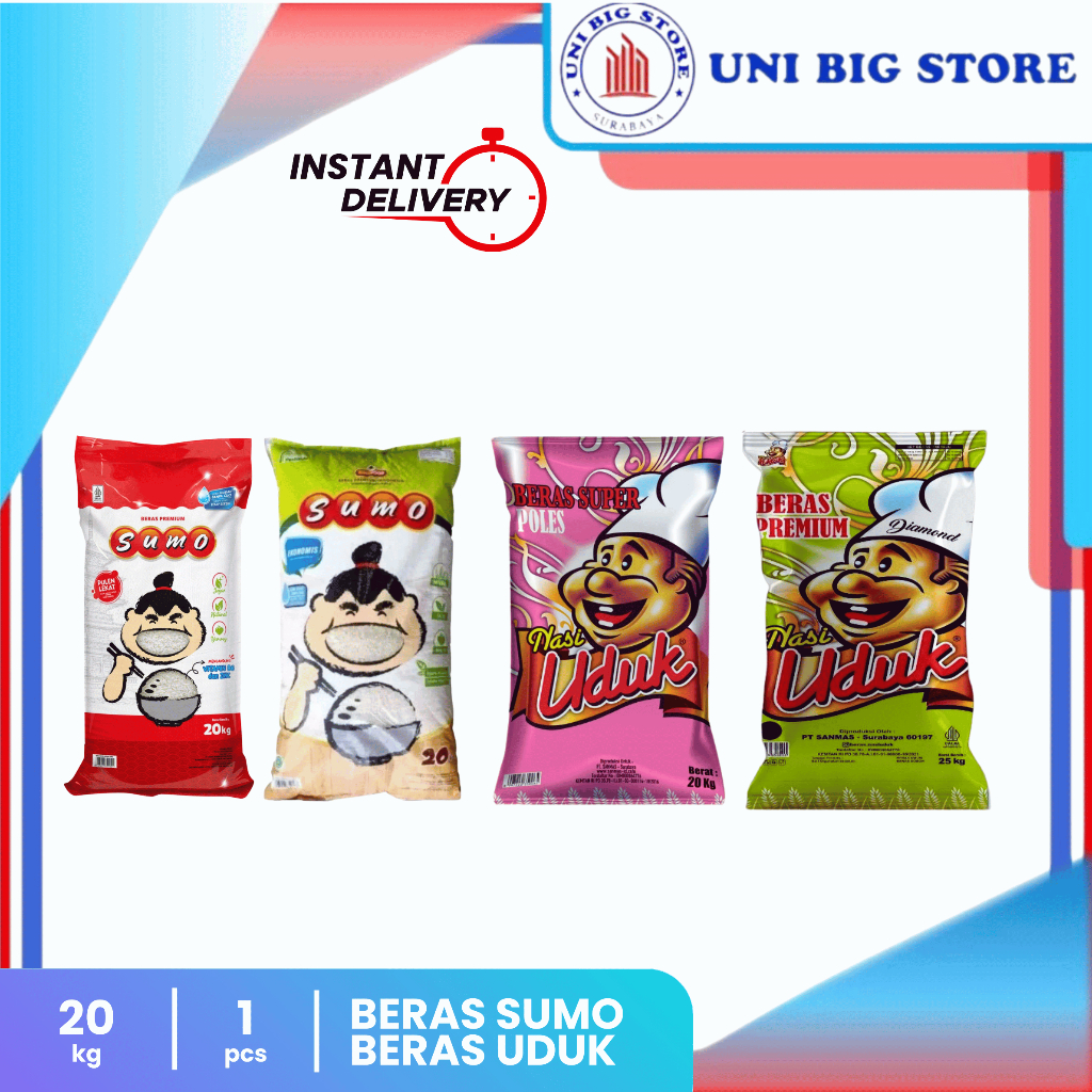 

Beras Premium Sumo Merah 20 kg - Nasi Uduk 25 kg White Rice