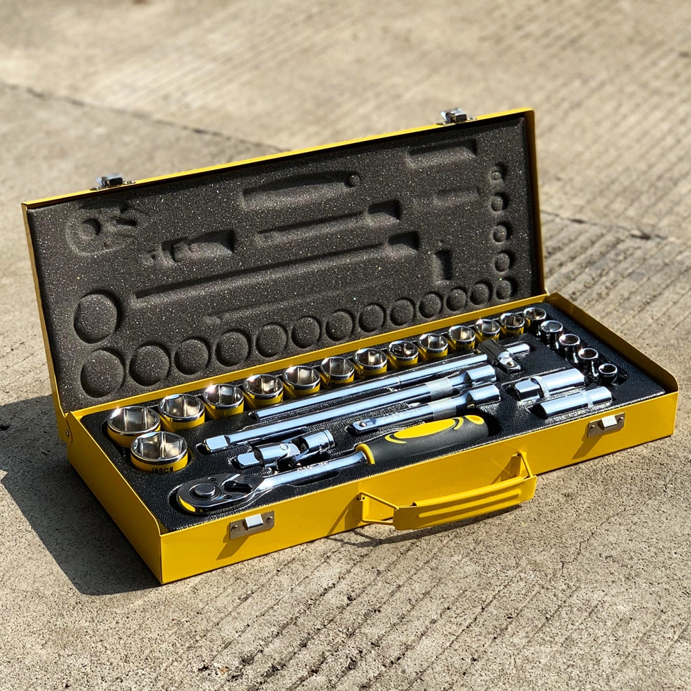 Promo - kunci Sock / Socket / Shock / Sok Wrench 25 pcs JASON - Pembuka baut motor mobil