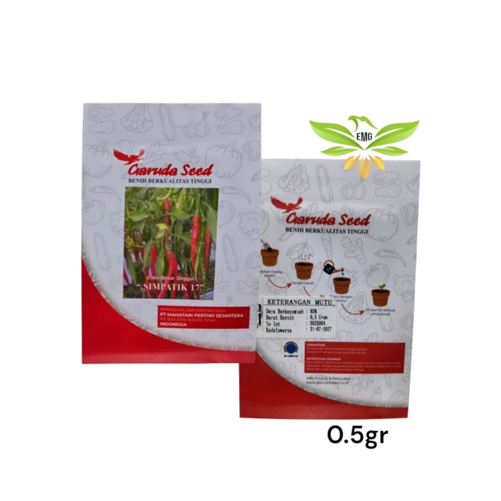 SIMPATIK 0,5GR Benih Cabe Keriting Garuda Seed