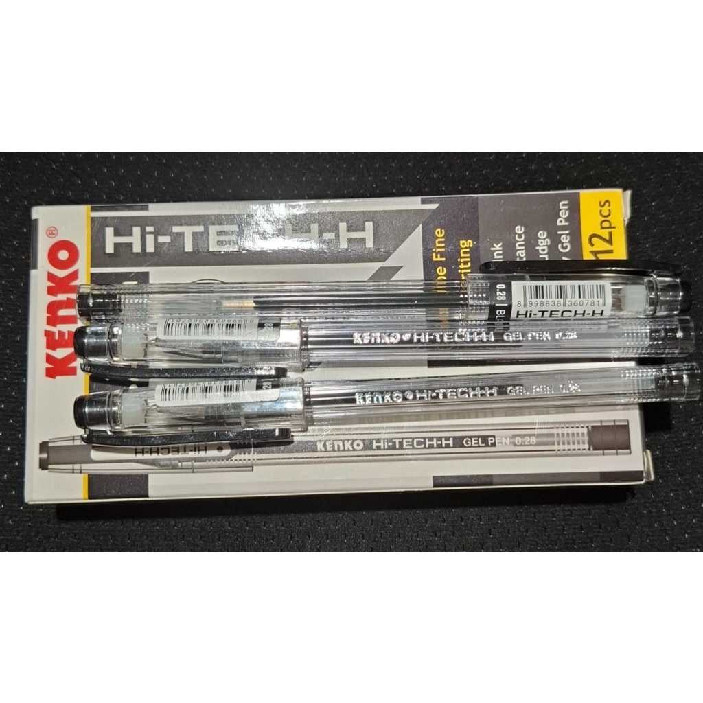 

pulpen gel hi-tech kenko 0.28 warna hitam 10gr