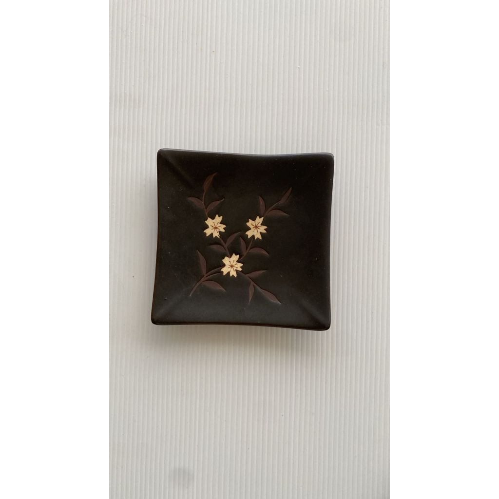 Piring Keramik Kotak Kecil Premium Jepang - Motif 5