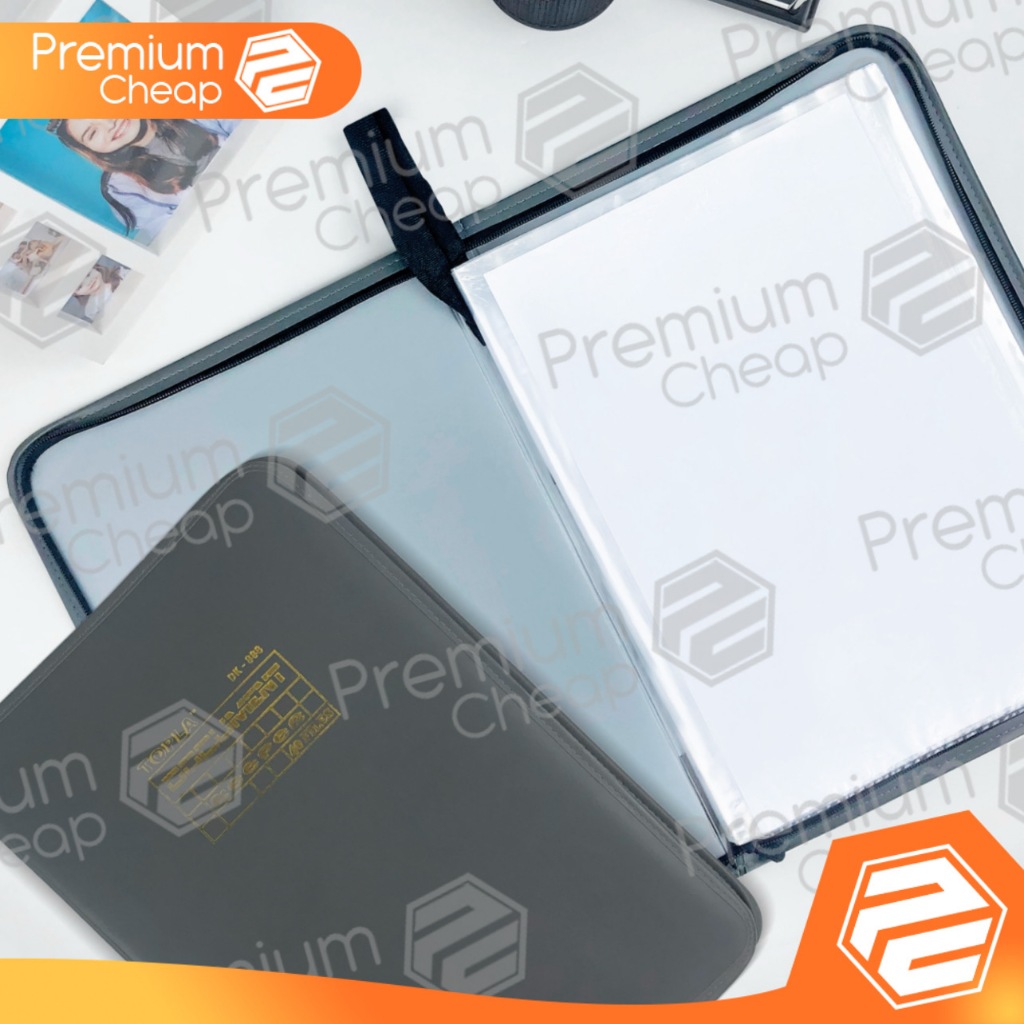 

[60 LEMBAR] Dokumen Document Keeper Topla Kulit Resleting Map Raport Akte Anti Air