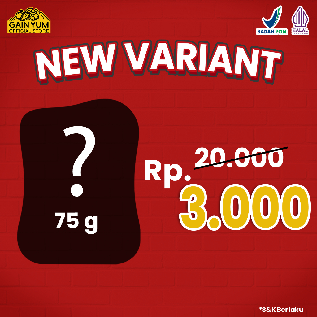 

Gain Yum - New Flavour Cemilan Kacang 75g