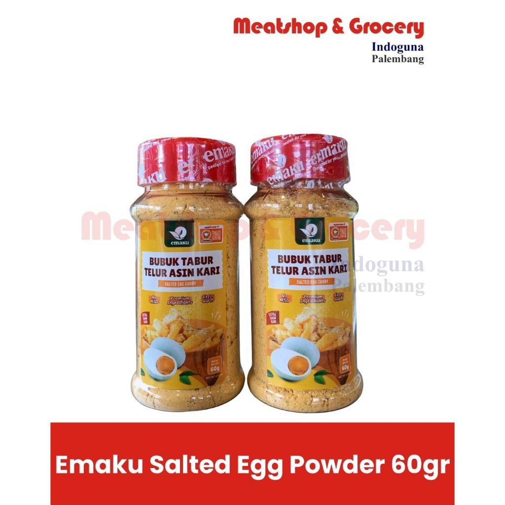 

Emaku Salted Egg Powder 60gr | Bubuk Tabur Telur Asin Kari