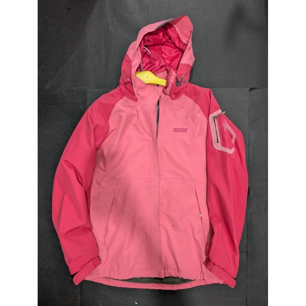 JAKET GUNUNG OUTDOOR PRIA WANITA WATERPROOF PROSPECS ASCENT GORETEX PINK LIKE NEW MURAH ANTI AIR SIZ