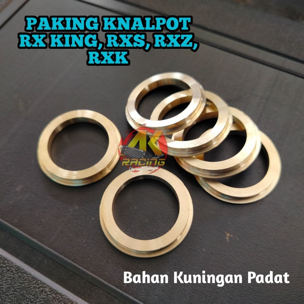 Paking Perpak Knalpot RX King RX Z RX Spesial Yt115 Bahan Full Kuningan Padat Packing Knalpot RX kin