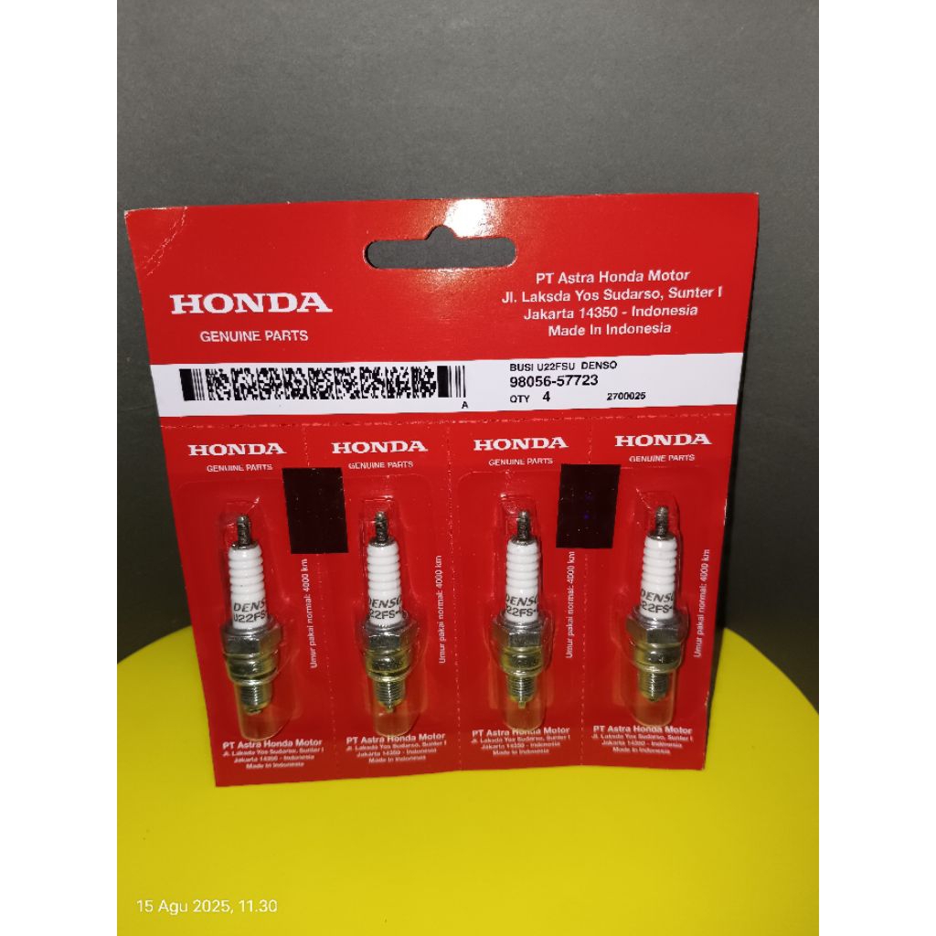 Busi Denso U22FSU Denso (Pendek)