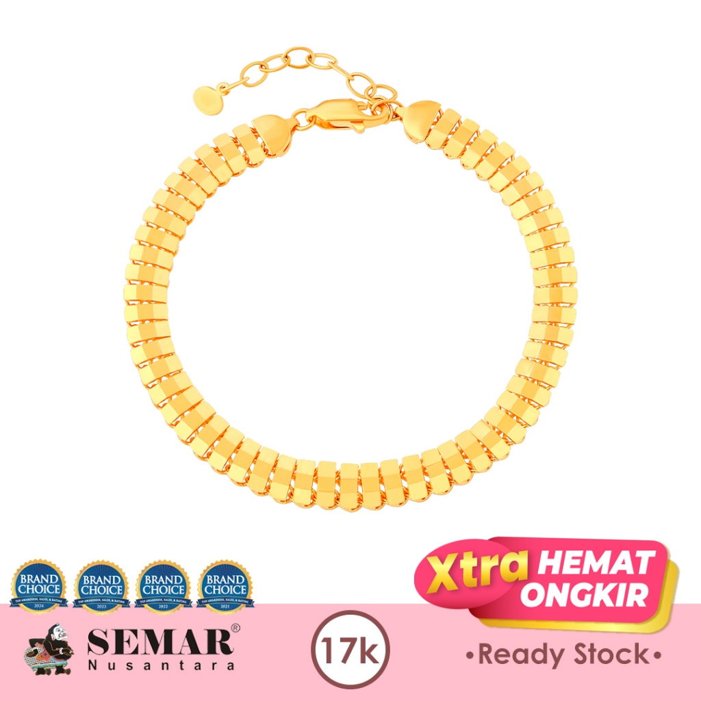 Gelang Emas Catania Classic Gleam Gold 17K Semar Nusantara