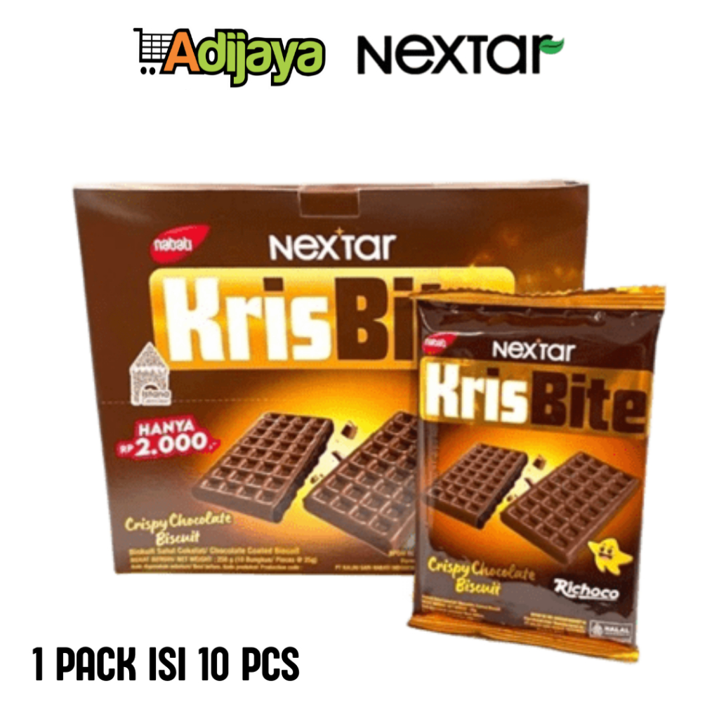 

NABATI NEXTAR KRISBITE CRISPY CHOCOLATE 1 PACK ISI 10