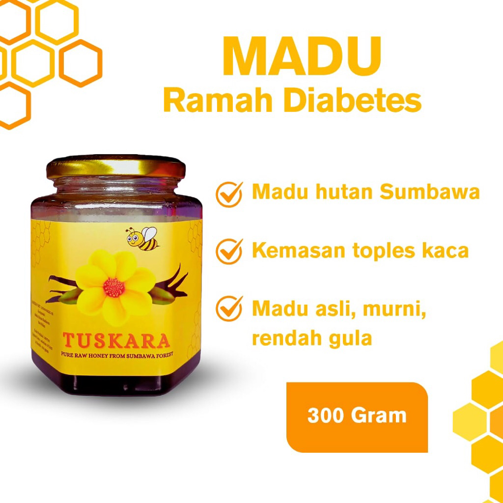 

Tuskara Madu Ramah Diabetes 300gr