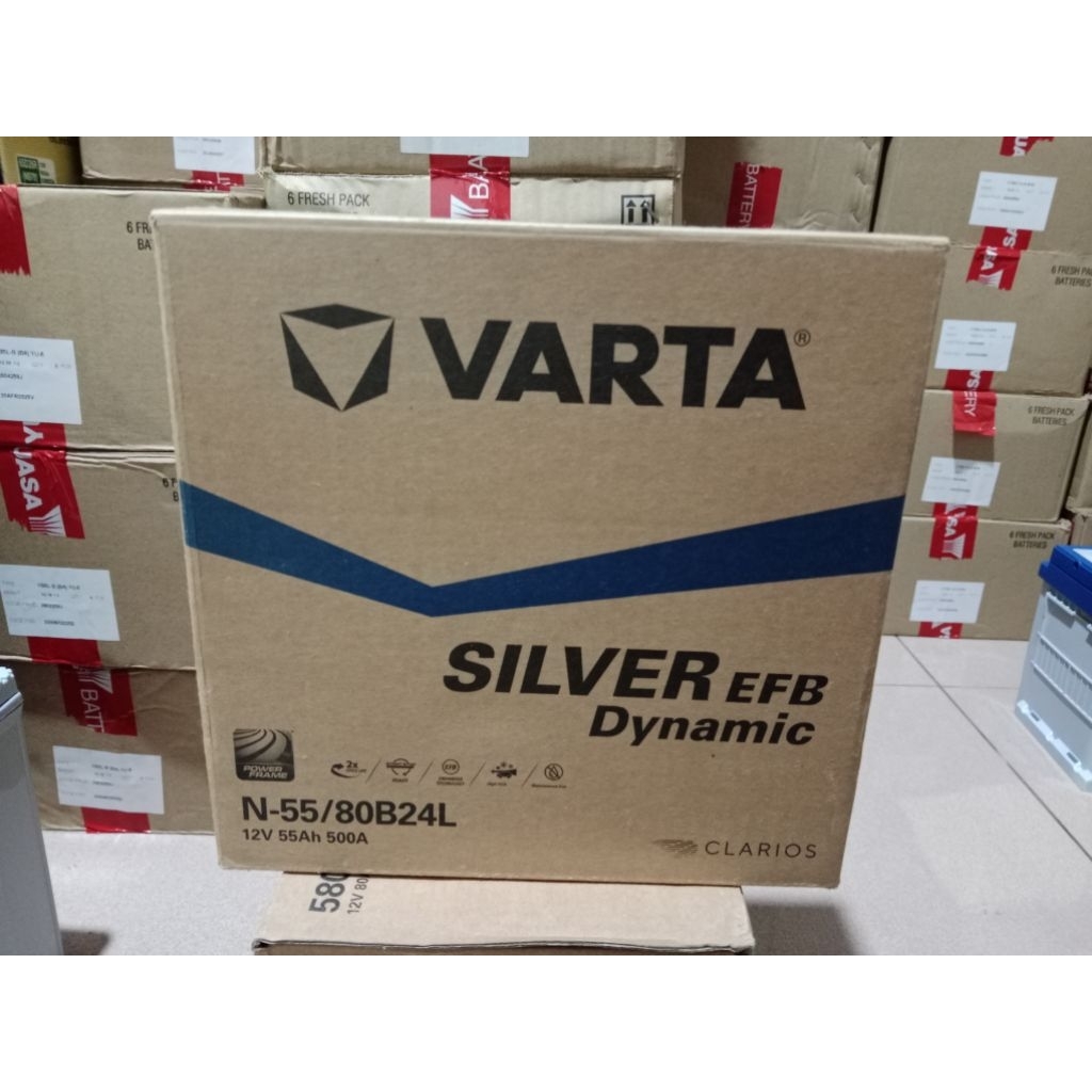 Varta Silver Dynamic N55 / 80B24L altis hybird ertiga hybird xpander hybird avanza hybird dll
