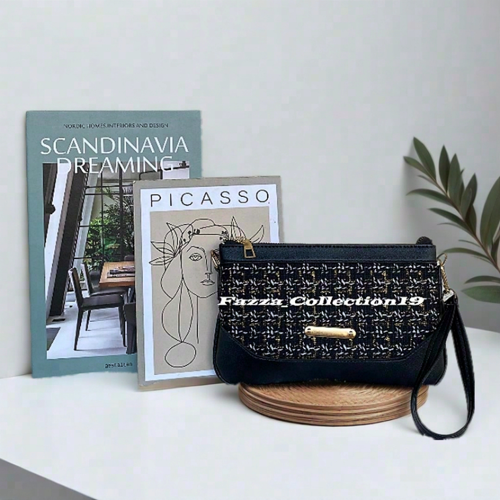 Dompet Wanita Selempang simpel / Tas selempang Dompet koin kekinian / Dompet kanvas Wanita (COD)