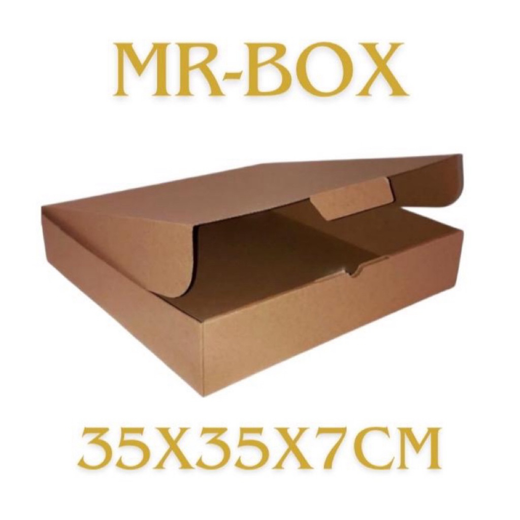 

Kardus karton polos uk. 35x35x7 cm - box kotak model DIE CUT PIZZA