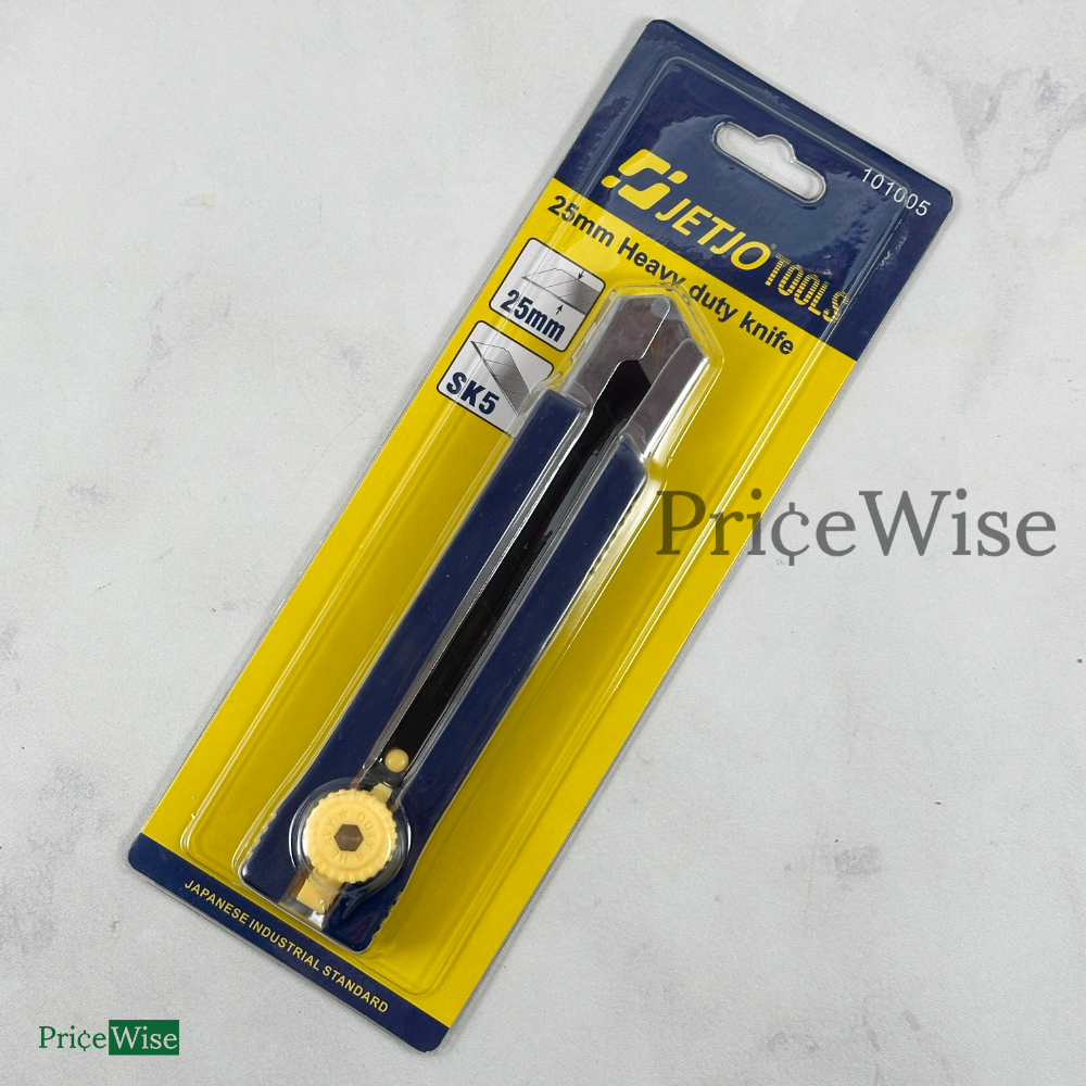

Cutter Heavy Duty 25 mm Jetjo 101005 / Heavy Duty Knife / Pisau Gunting / Kater 25mm