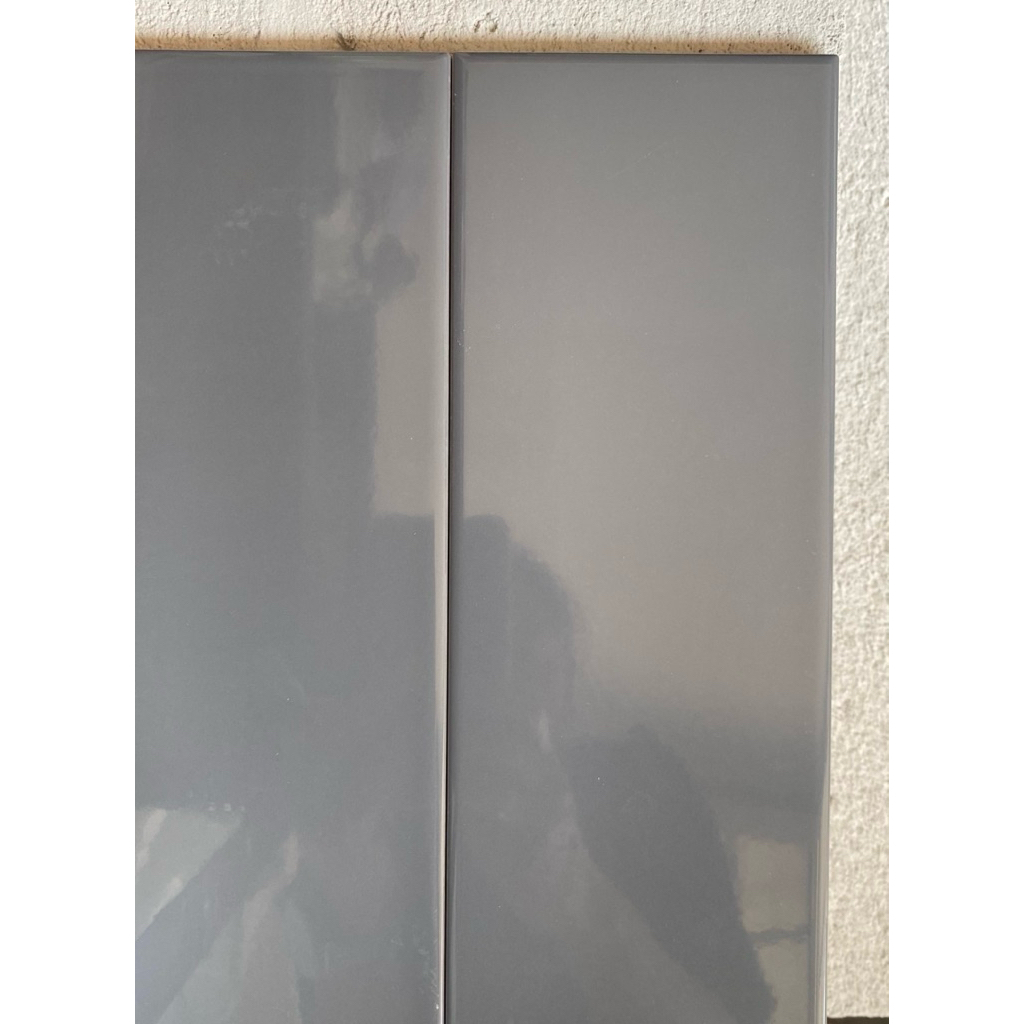 Keramik Subway Mulia Glossy Dark Grey 10x30 plint