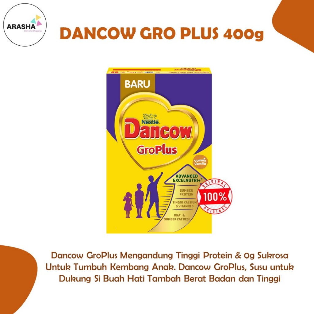 

Dancow Nestle Groplus 400 Gram - 400gr-Gro Plus-Growplus Susu Pertumbuhan anak