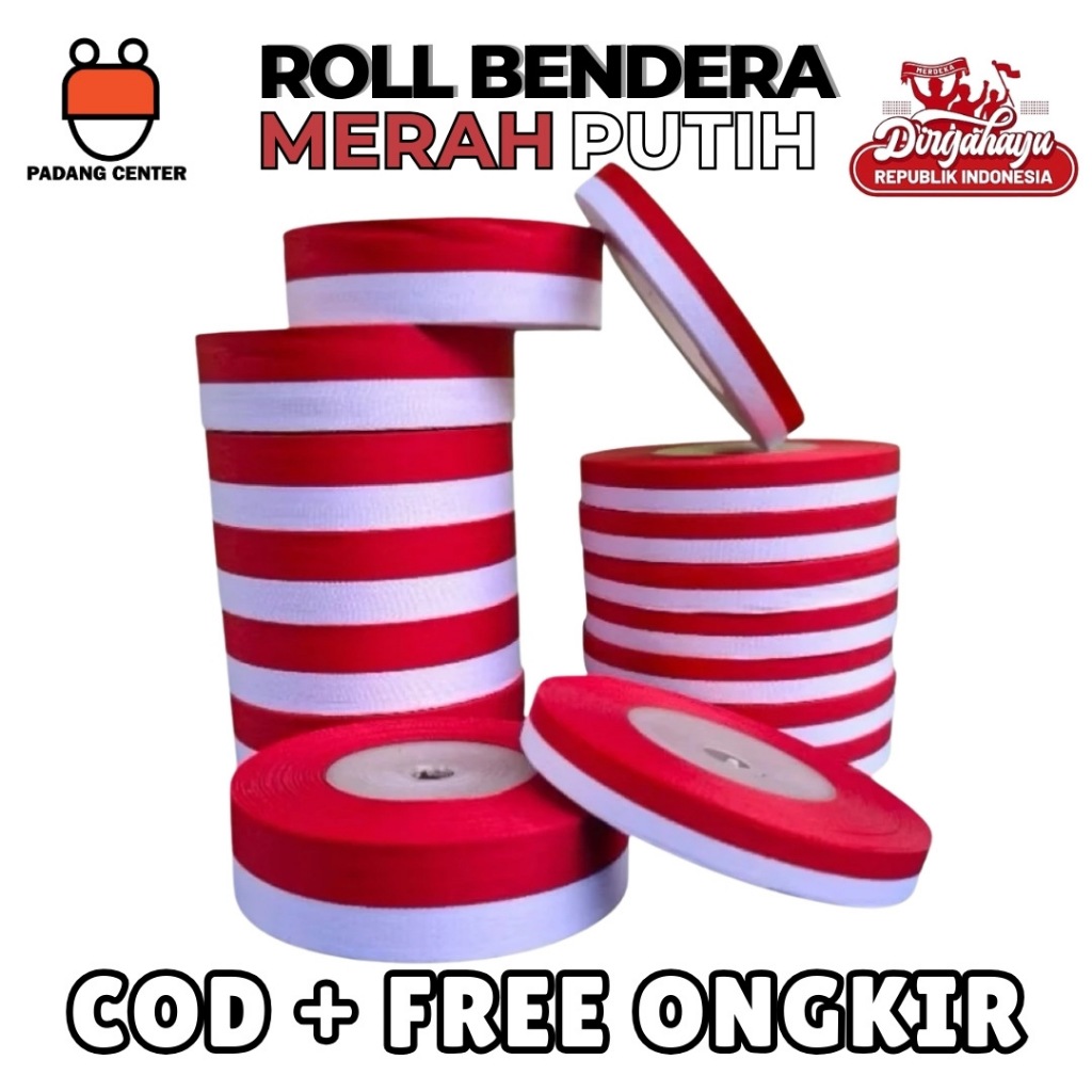 

Pita Merah Putih Kain Satin Premium ½ Inch 1 Inch – Pita Dekorasi Nasionalisme untuk Acara 17 Agustus, HUT RI, Hari Kemerdekaan, Lomba Agustusan, Dekorasi Sekolah, Perayaan Kantor
