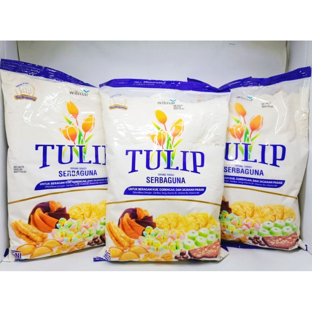 

3 PCS TERIGU TULIP 1KG [PAKET BUNDEL HEMAT MURAH]