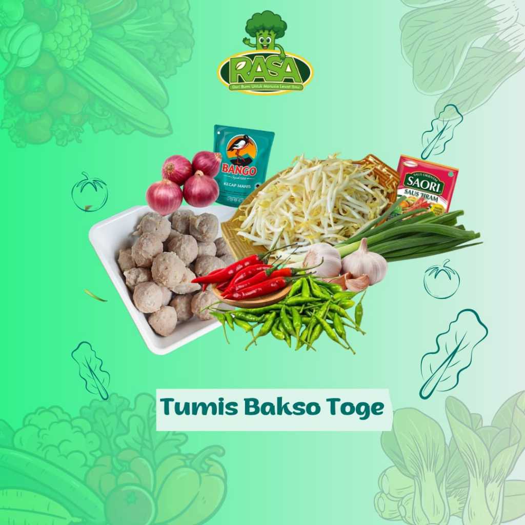 

Tumis Bakso Tauge