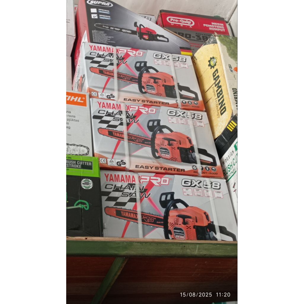 Mesin Chainsaw GX58 yamamax LASER