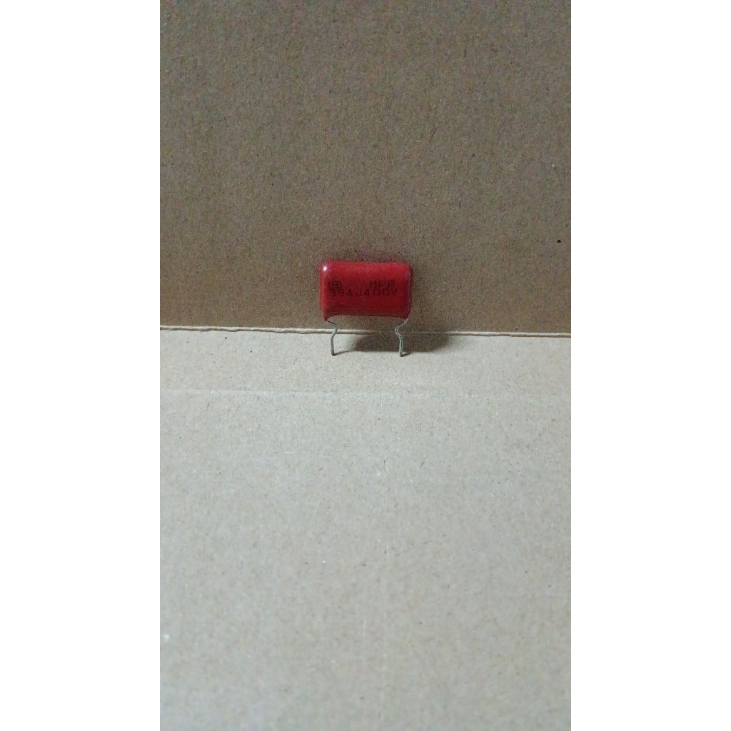 8973 kapasitor capacitor milar mylar merah 394j400v 394j 394 400v 390nf
