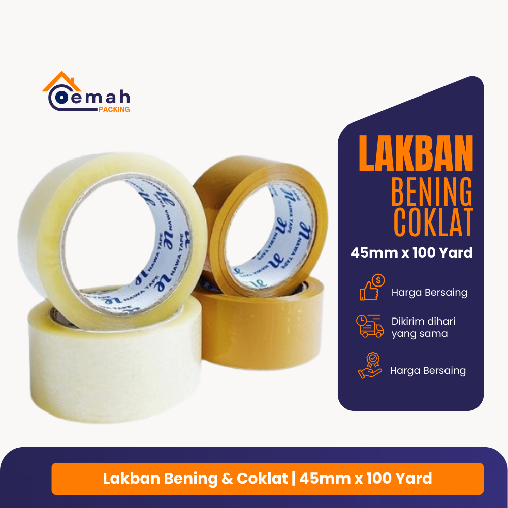 

Lakban 45 mm x 100 yard Murah Berkualitas