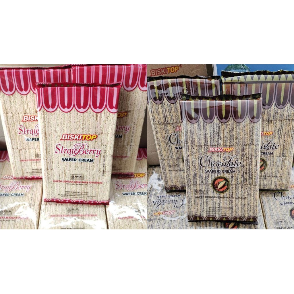 

Wafer 300gr Biskitop wafer cream, Ready Stock Delivery Jogja