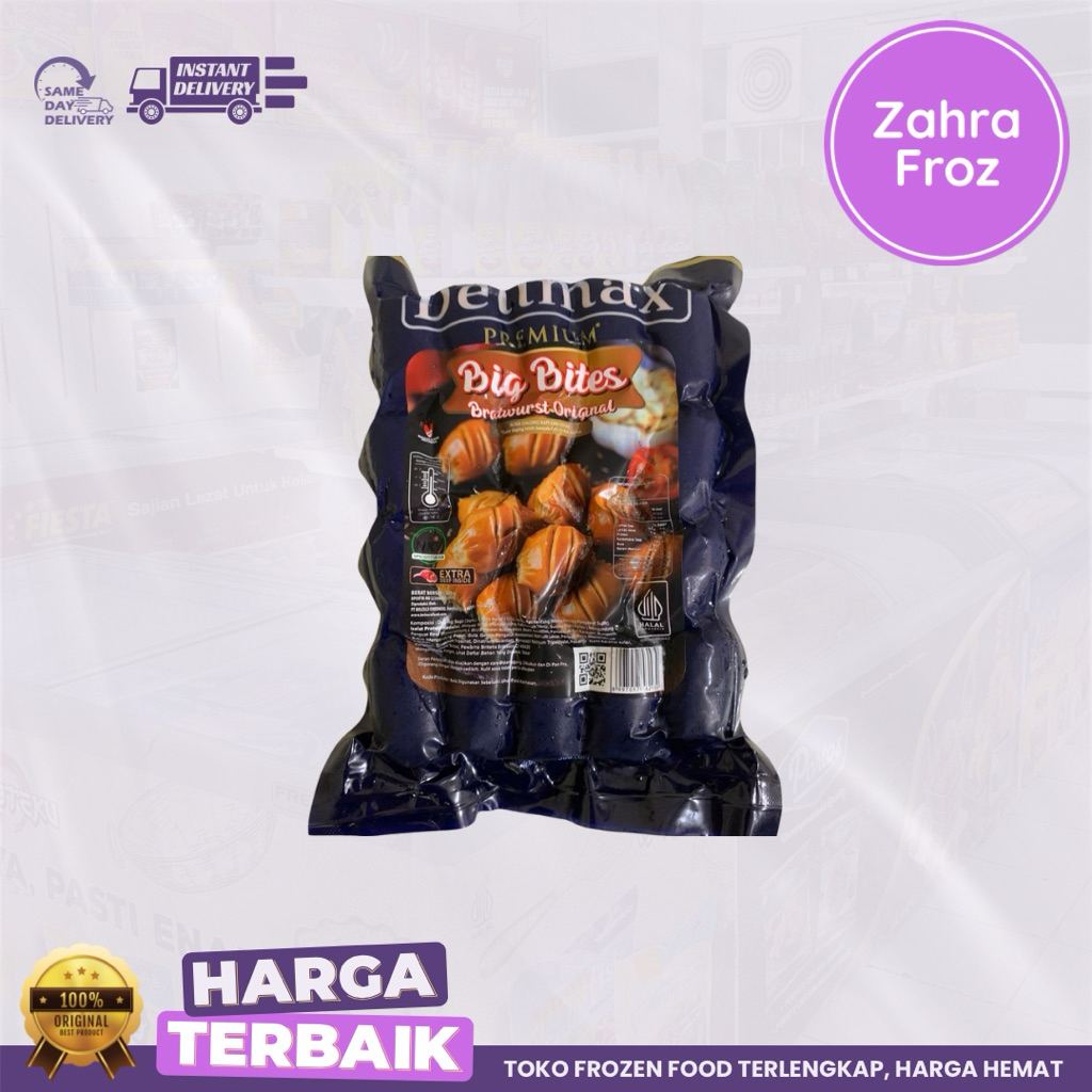 

DELIMAX SOSIS BIG BITES ORIGINAL 500 GR