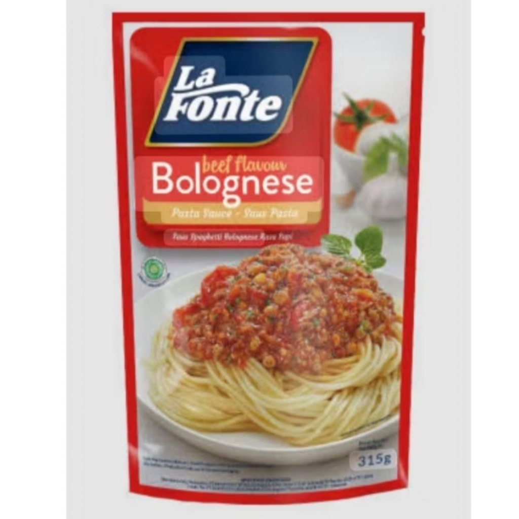 

La Fonte Sauce Bolognese beef flavour | Carbonara Saus Pasta Saos 315g