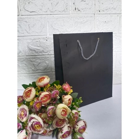 

Paperbag Hitam Tas jinjing Kertas 20x25 murah