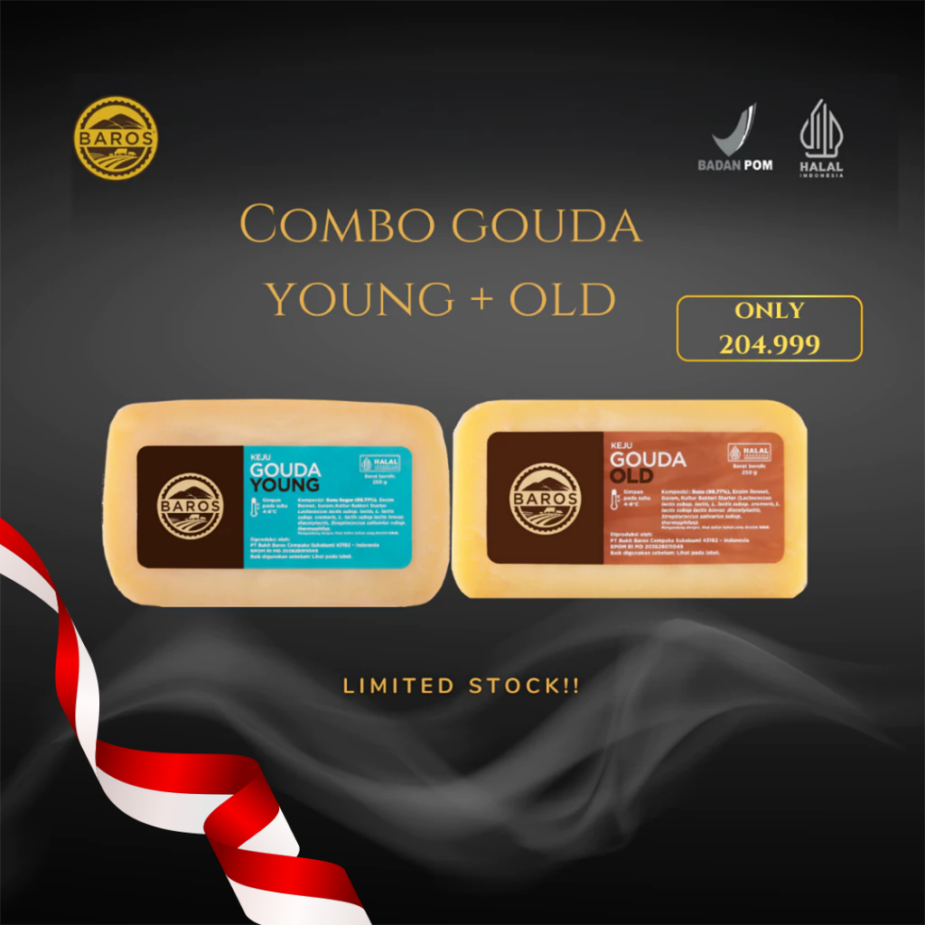 

Baros Combo Gouda Young + Gouda Old 250 Gr