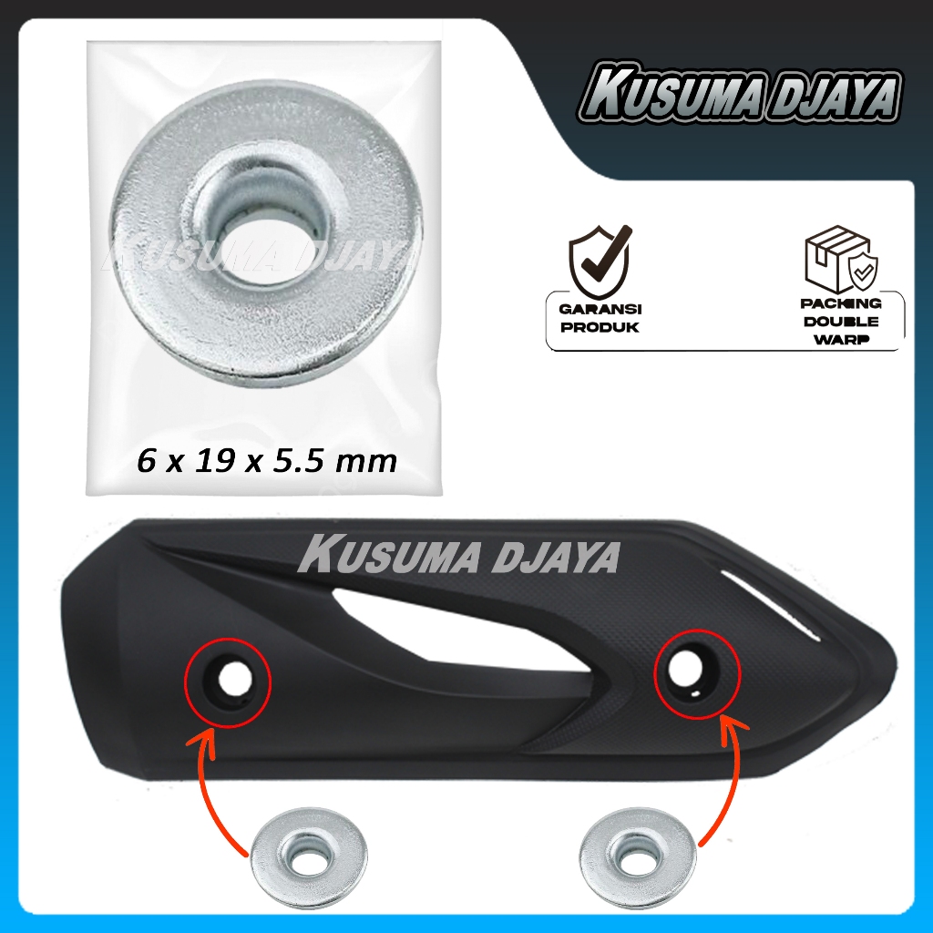 RING COVER KNALPOT BEAT KARBU 2008 - 2012 SATUAN