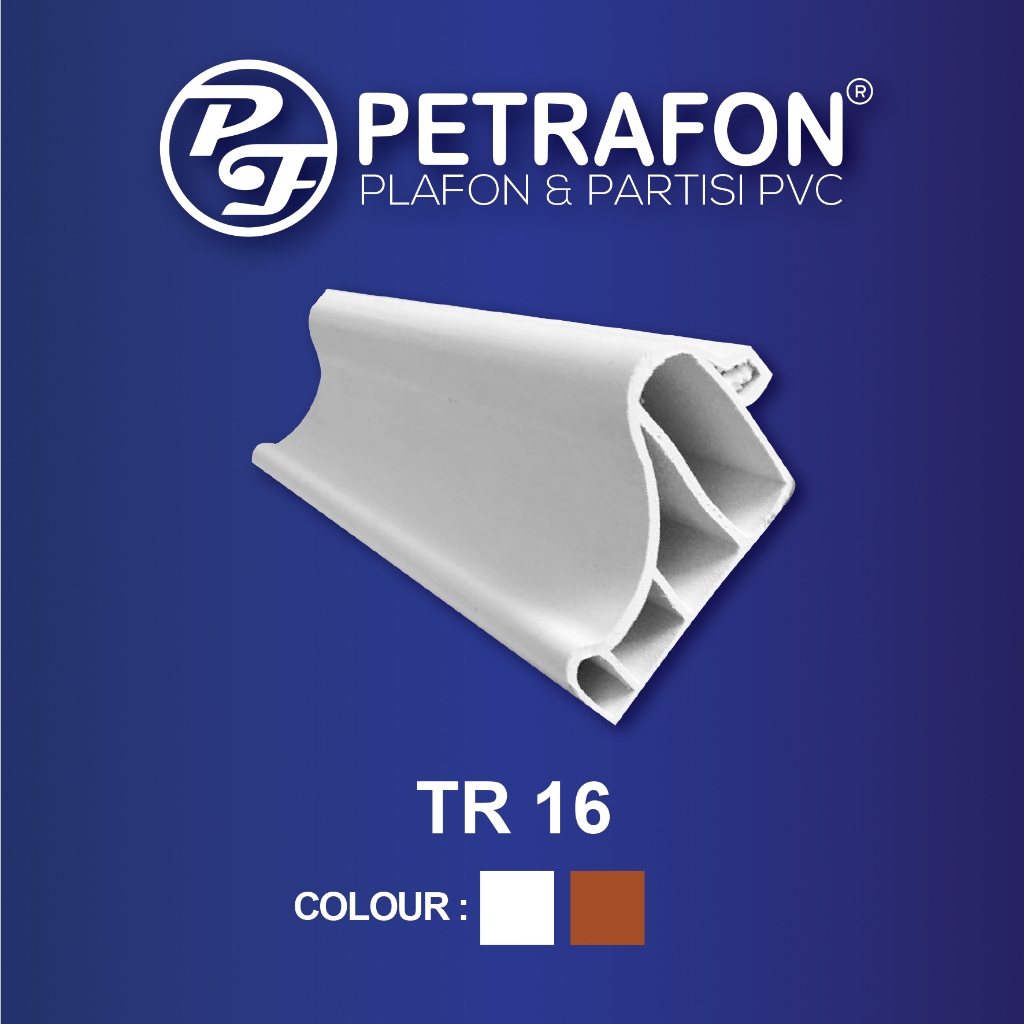 Lis Plafon PVC Type TR 16  LIS PROFILE DINDING PVC  WAINSCOATING