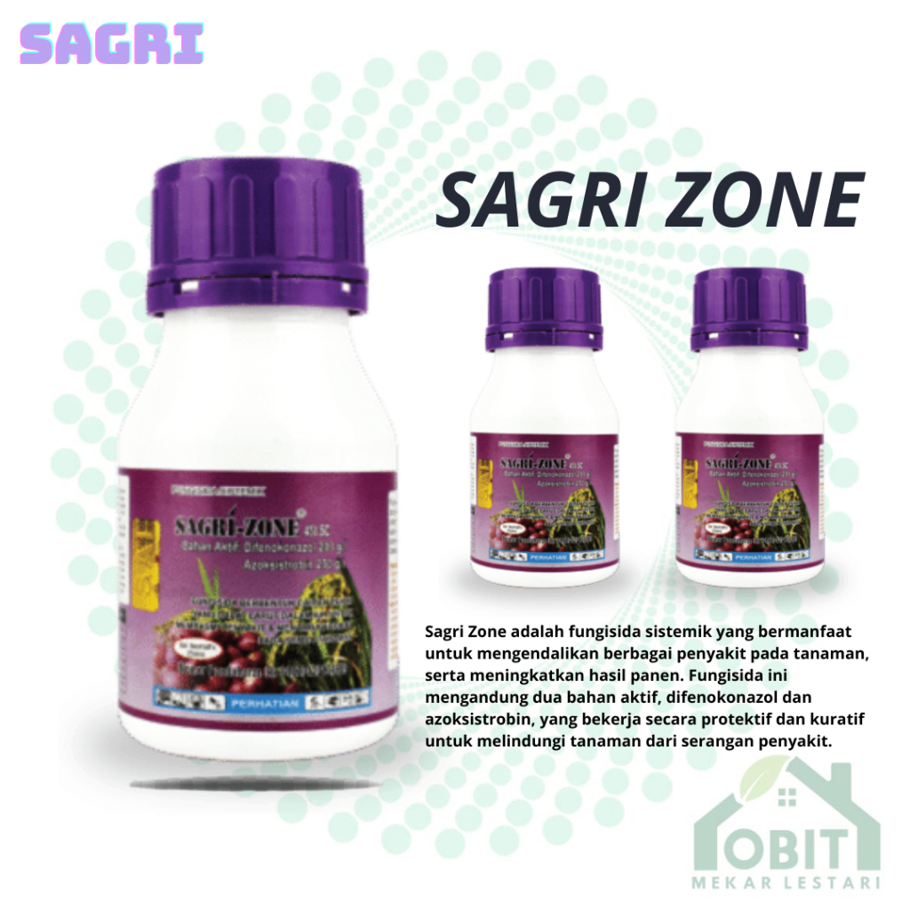 Sagri Zone 450SC 100ml Fungisida Padi / Fungisida Sagri Zone 100ml KEMASAN PABRIK ORIGINAL