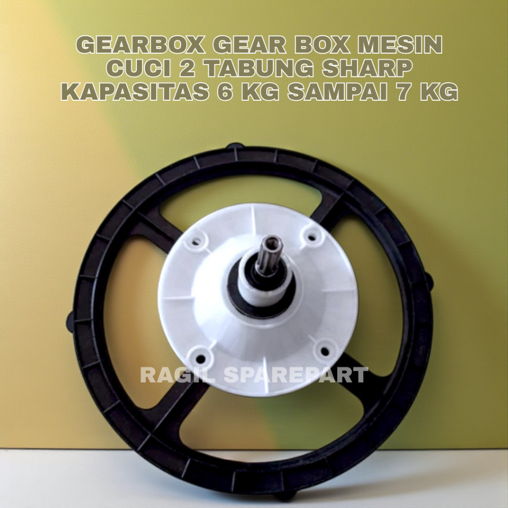 GEARBOX GEAR BOX MESIN CUCI 2 TABUNG SHARP KAPASITAS 6 KG SAMPAI 7 KG