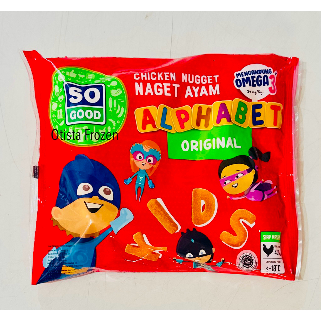 

SO GOOD ALPHABET 400 GR / NAGET ALPAHBET / SO GOOD