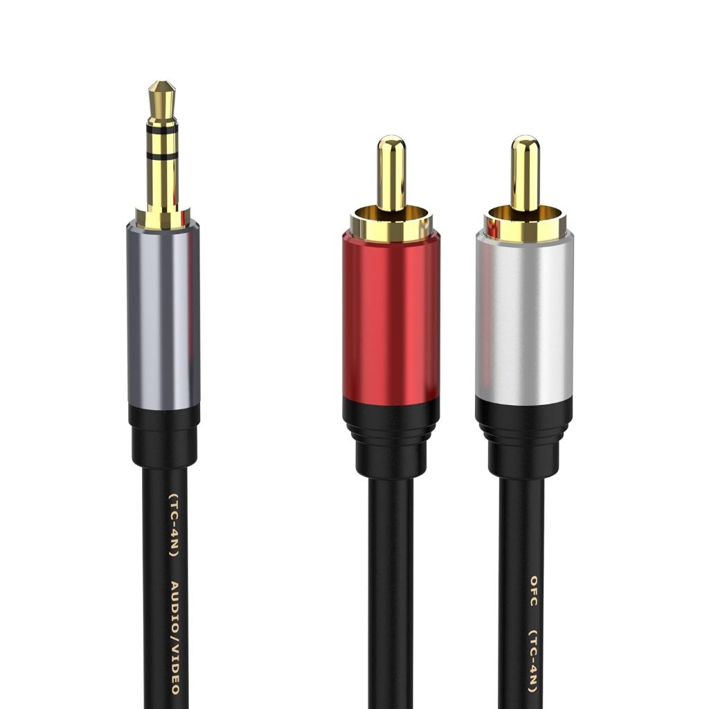KABEL AUDIO 3.5mm TO 2RCA-1.5Meter/3Meter AISEN
