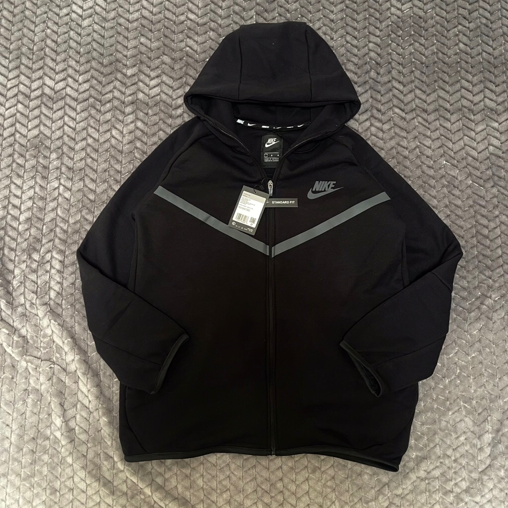 HOODIE TECH FLEECE ZIPPER UP SWEATER JAKET PREMIUM PRIA WANITA