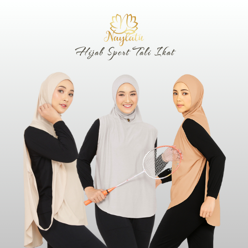 Naylatu JIlbab Hijab Sport DANIELA Tali Kerudung Olahraga Naylatu
